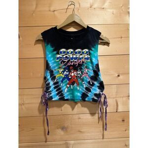 Power Rangers Tie Dye Cropped Tank Women's Small